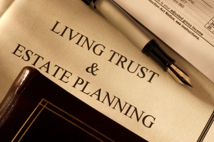 partial view of a Living Trust & Estate Planning document